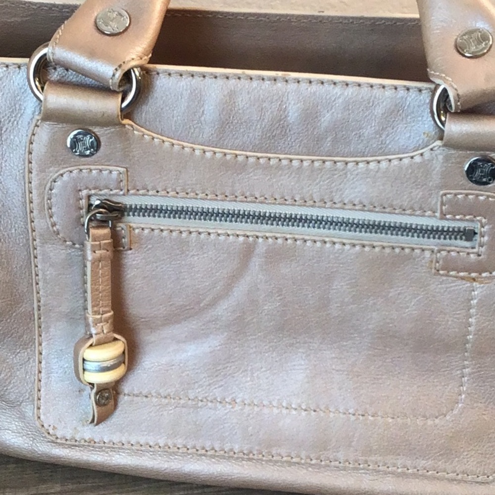 Celine Tan Champagne Boogie Leather Bag - Picture 4 of 15